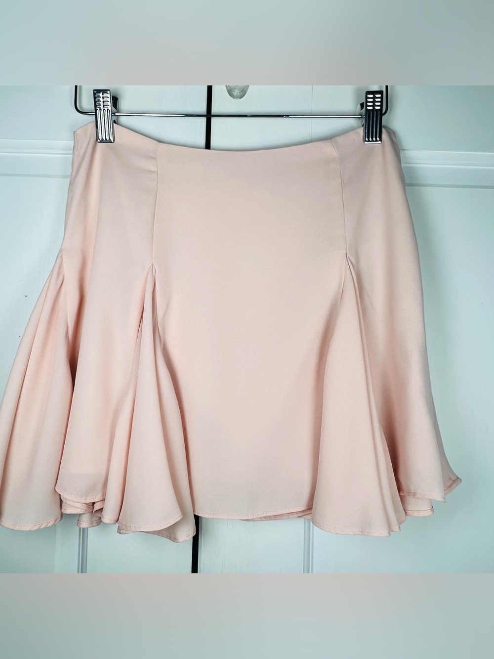 Princess Polly Godet Mini Flowy Skirt Pink Lined Pristine Sz 2 - Picture 4 of 6